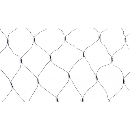 Instalatie Craciun tip plasa, cu transformator 31V, 1.5 m x 1.5 m, Alb Cald, 120 LED-uri V5, 8 jocuri de lumini, fir verde,  [2]