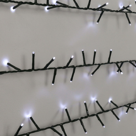 Instalatie de Craciun, Premium ®, Tip Liniara / Sirag, 50 m, 500 LED-uri Mari, Alb Rece [11]