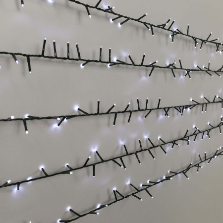 Instalatie de Craciun, Premium ®, Tip Liniara / Sirag, 50 m, 500 LED-uri Mari, Alb Rece [10]