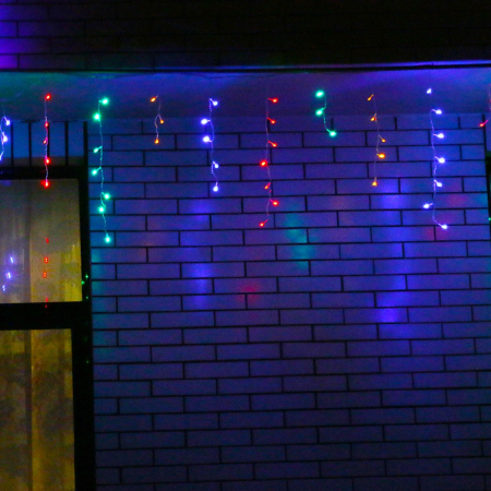 Instalatie de Craciun ® Tip Franjuri, 12 m, 300 LED-uri, Interconectabila, Multicolor [3]