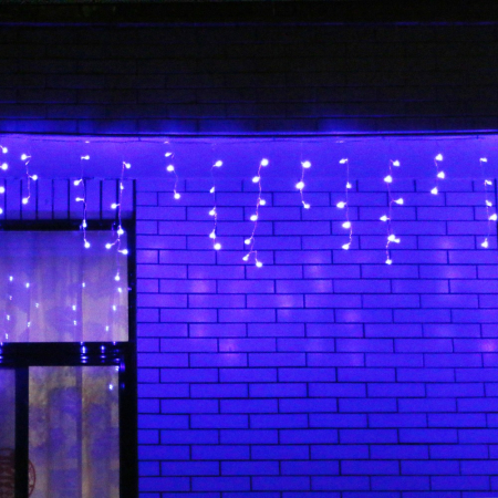 Instalatie de Craciun, ®, Tip Franjuri, 7 m, 200 LED-uri, Interconectabila, Albastru [3]