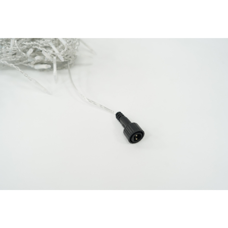 Instalatie de Craciun ® Tip Turturi, 8 jocuri de lumini Sectiune 3 m, 96 LED-uri, Interconectabila, Fir Transparent, Alb Rece [1]