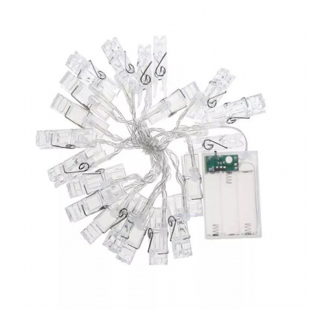 Ghirlanda Luminoasa pentru Fotografii Instalatie Lumini Led cu Carlige pentru Fotografii Instalatie de Craciun cu Lumini LED Ghirlanda cu Lumini LED pentru Brad Instalatie cu Cleme pentru FOtografii [13]