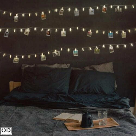 Instalatie Ghirlanda cu 60 de Carlige cu LED pentru Prindere Fotografii,, Premium [7]