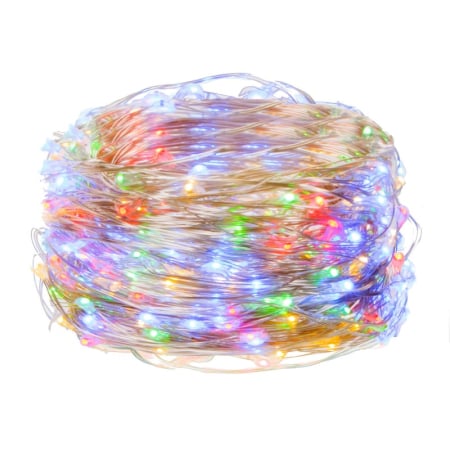 Instalatie lumina decorativa cu 300 LED-uri, 30m, pentru interior/exterior, iluminare multicolor [2]