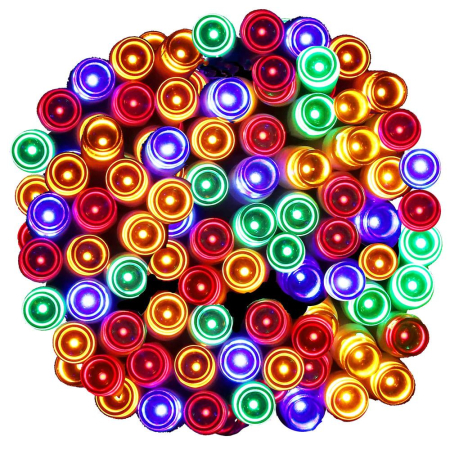 Instalatie lumini de exterior pentru gradina, 9 metri, 120 LED-uri, cu baterii, multicolor [8]