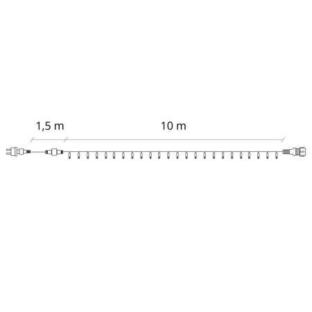 Instalatie tub furtun luminos pentru Craciun, 240 LED-uri, 10 m, pentru exterior, alb rece [11]