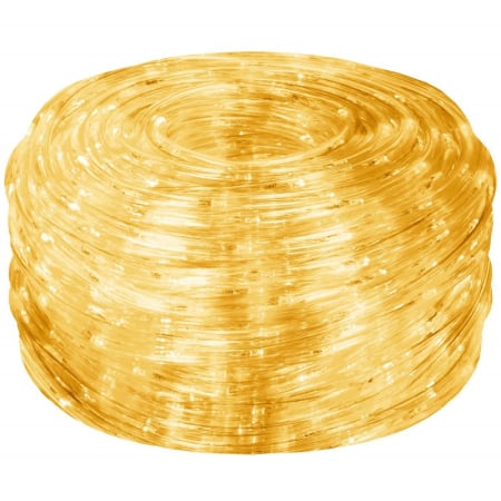 Instalatie tub furtun luminos pentru Craciun, 480 LED-uri, 20m, galben [6]