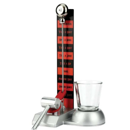 ✨TOATE PRODUSELE✨ - Joc de baut Hammershot cu Pahar Shot , 22 cm, Material Sticla, Plastic, Fier, Multicolor