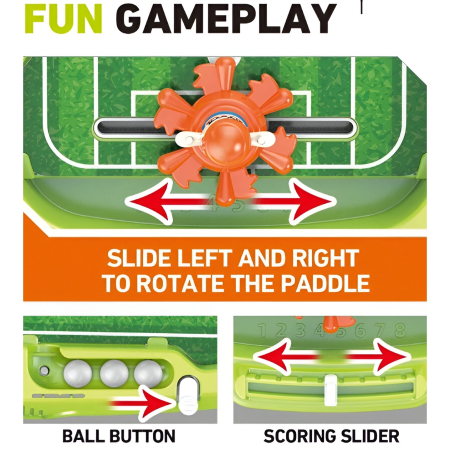 Joc de Masa Interactiv de Fotbal pentru Copii, , 4 Mingi, Tabela Scor, 40.7x27x14.5 cm, Multicolor [3]