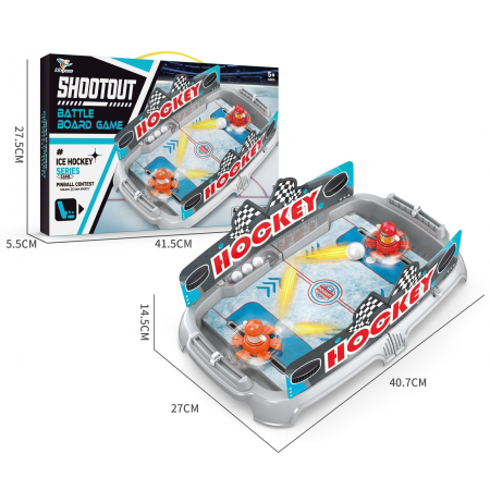 Joc de Masa Interactiv Ice Hockey pentru Copii, , 4 Mingi, Tabela Scor, 40.7x27x14.5 cm, Multicolor [1]