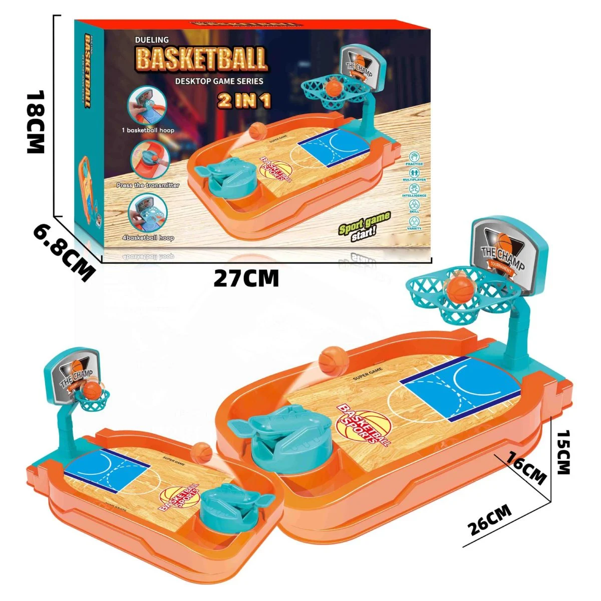 Joc de Masa Interactiv pentru Copii 4 in 1, Fotbal, Bowling si 2x Basket, 2-4 Jucatori, 4+ Ani, ORIGINAL DEALS [2]