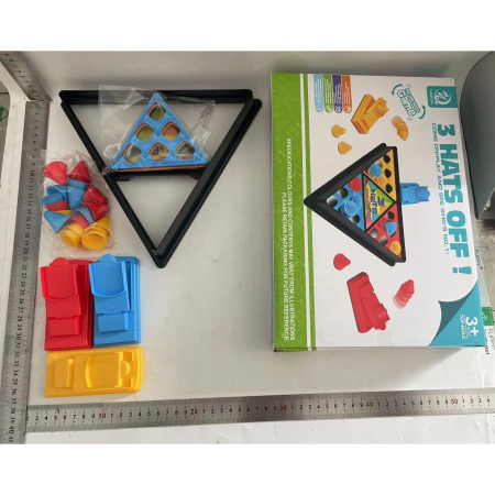 Joc Interactiv pentru Copii, , 3 Hats Off, Tabla de Joc, Figurine Palarii, +3 Ani, Multicolor [3]