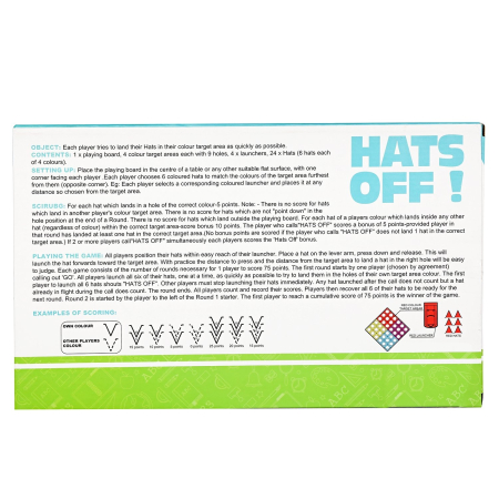 Joc Interactiv pentru Copii, , 4 Hats Off, Tabla de Joc, Figurine Palarii, +3 Ani, Multicolor [4]