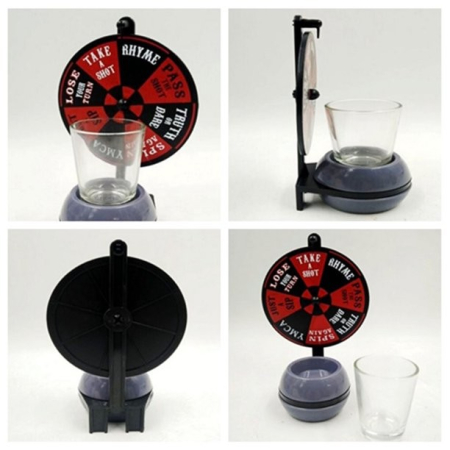 Joc roata cu shoturi , pentru petrecere, 16 x 10 x 7 cm, pahar inclus [3]