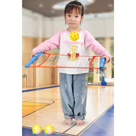 Joc Spikeball, , Joc in 2, pentru Plaja, Parcuri, Interior, 2 Plase, 2 Mingi, Multicolor [4]