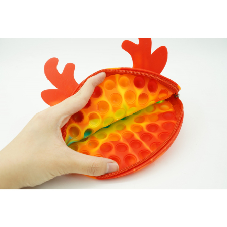Jucarie antistres din silicon, Pop it Now and Flip It, , Geanta, Model 2, Multicolor [5]