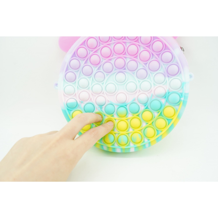 Jucarie antistres din silicon , Pop it Now and Flip It ,Geanta ,Multicolor [1]