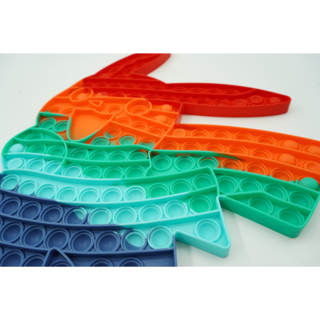 Jucarie antistres din silicon , Pop it Now and Flip It ,Pikachu ,Multicolor [8]