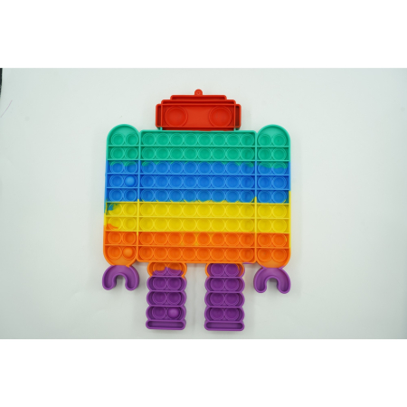 Jucarie antistres din silicon , Pop it Now and Flip It ,Robot ,Multicolor ,Model 3 [1]