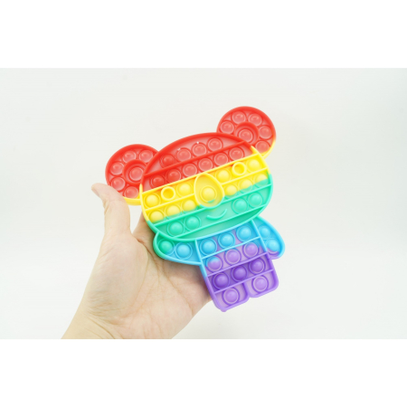 Jucarie antistres din silicon, , Pop It Now and Flip It, Ursulet Koala, Multicolor [6]