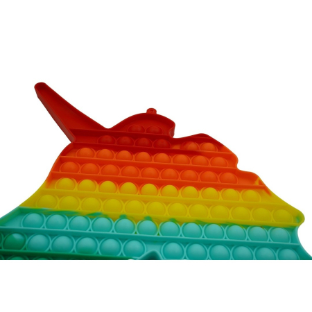 Jucarie antistres din silicon Pop it now, forma Unicorn, multicolor, urias [3]