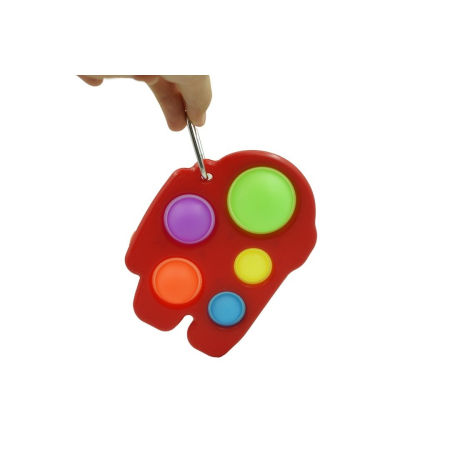 Jucarie Antistres - Fidget Toy, Simple Dimple, Among us, Rosu [2]