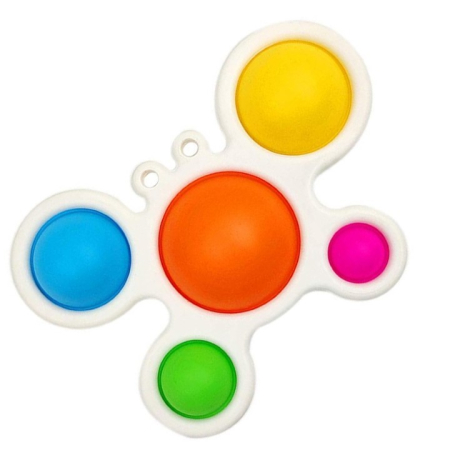Jucarii Senzoriale, Fidget Toys - Jucarie Antistres - Fidget Toy, Simple Dimple, Crab, Multicolor