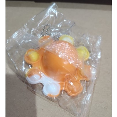 Jucarie Antistres, , Tip Pop It, Caracatita Reversibila, din Silicon, 20 x 10 cm, Portocaliu [3]