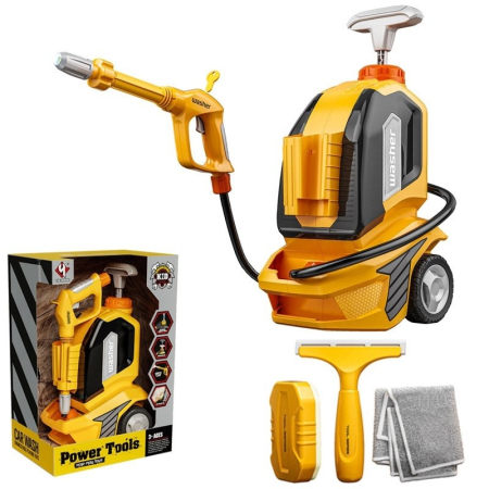 ✨TOATE PRODUSELE✨ - Jucarie Aparat de Spalat cu Presiune, , Spalator Auto, Interactiv, Material Plastic, Accesorii Incluse, 38x26x17.5 cm, Portocaliu