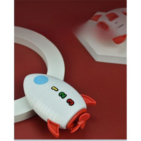 Jucarie de baie pentru copii, , Racheta de apa, 11 cm, Alb [3]