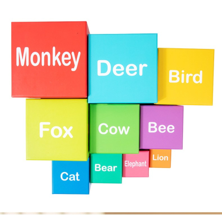 Jucarie de Construit, , Blocuri Stivuibile, +3 Ani, 10 Cutii, Invatare numere 1-10, 13.4 x 13.4 x 13.4 cm, Multicolor [3]