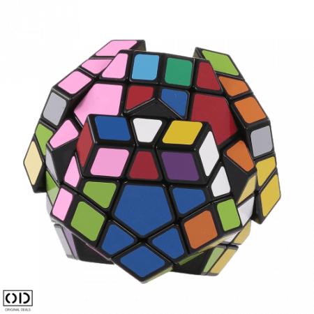Jucarie Inteligenta Antistres, Dodecaedru Magic Rubik, 12 Fete multicolore, Pro Premium PVC, Original Deals [4]