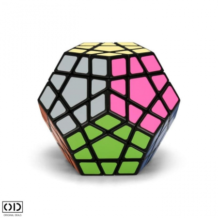 Jucarie Inteligenta Antistres, Dodecaedru Magic Rubik, 12 Fete multicolore, Pro Premium PVC, Original Deals [10]