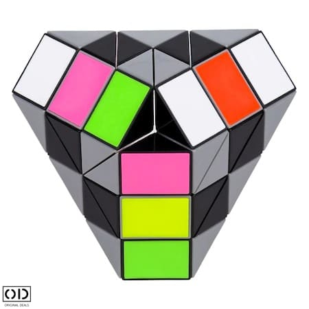 Jucarie Inteligenta Piramida Rubik cu Diferite Posibilitati de Aranjare si Modelare