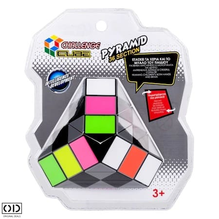 Jucarie Inteligenta Piramida Rubik cu Diferite Posibilitati de Aranjare si Modelare, Jucarie Antistres Premium, 36 Piese Multicolor [2]