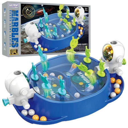 Jocuri de societate - Jucarie Interactiva, , Model Astronauti, Joc de Masa, +5 Ani, Portabil, 2 Jucatori, 19 x 7 x 11.3 cm, Albastru