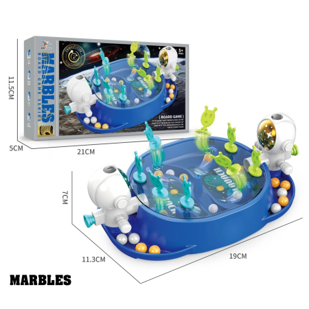 Jucarie Interactiva, , Model Astronauti, Joc de Masa, +5 Ani, Portabil, 2 Jucatori, 19 x 7 x 11.3 cm, Albastru [4]
