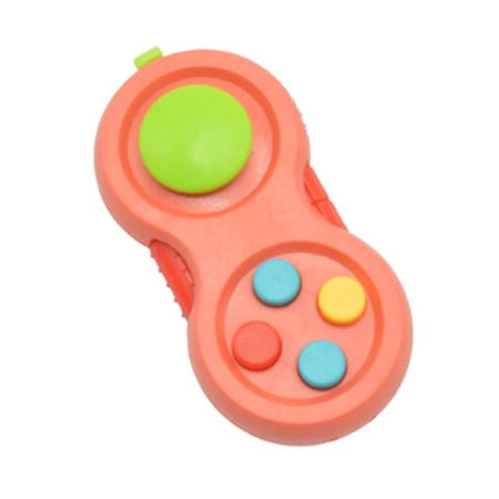 Jucarie Interactiva, , Model Fidget Pad, Antistres, +3 Ani, Functii Multiple, 5.5 x 3.5 x 11 cm, Roz [3]