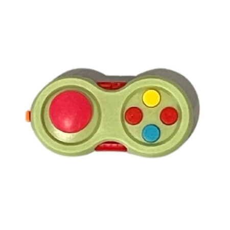 Jucarie Interactiva, , Model Fidget Pad, Antistres, +3 Ani, Functii Multiple, 5.5 x 3.5 x 11 cm, Verde [1]