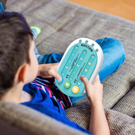 Jucarie Interactiva, , Tip Jocuri Ritmice, +3 Ani, din ABS, 8 Niveluri de Joc, 9.5 x 2.5 x 13.6 cm, Albastru [2]