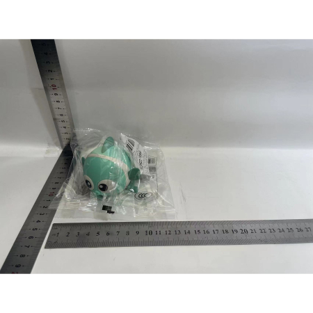 Jucarie mecanica pentru copii , pestisor haios, cu cheita, distractiv, se taraste, se misca, 11 x 9 x 7.5 cm cm, verde [6]