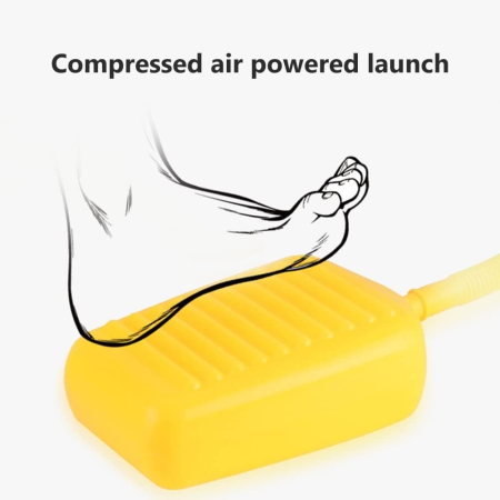 Jucarie pentru Copii, , Lansator de Rachete cu Piciorul, Un Lansator, 3 Rachete Fara Lumini, 3 Aircrafts, 42x36 cm, Multicolor [5]