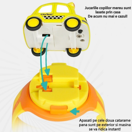 Jucarie pentru copii, , Masina-ceas, Galben [8]