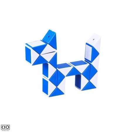 Rigla Rubik, Jucarie Inteligenta care Dezvolta Dexteritatea si Imaginatia Copiilor, 24 Piese, Verde, Original Deals [22]