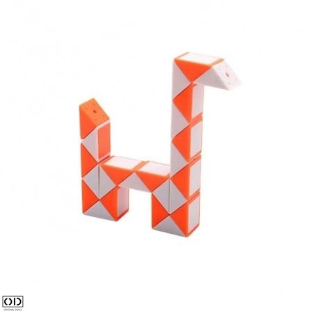 Rigla Rubik, Jucarie Inteligenta care Dezvolta Dexteritatea si Imaginatia Copiilor, 24 Piese, Verde, Original Deals [14]