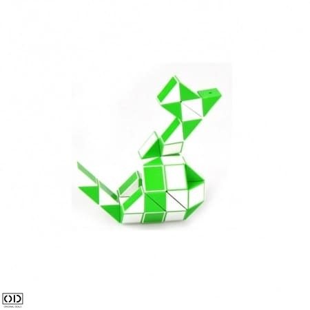 Rigla Rubik, Jucarie Inteligenta care Dezvolta Dexteritatea si Imaginatia Copiilor, 24 Piese, Verde, Original Deals [3]