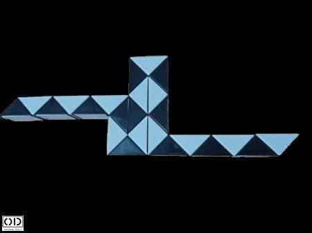 Rigla Rubik, Jucarie Inteligenta care Dezvolta Dexteritatea si Imaginatia Copiilor, 24 Piese, Verde, Original Deals [11]