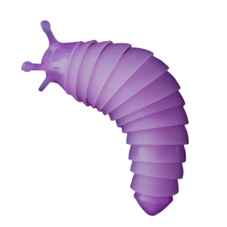 Jucarii Senzoriale, Fidget Toys - Jucarie Senzoriala Antistres, , Fidget Toys, Omida Curcubeu, 11 cm, +3 Ani, Mov