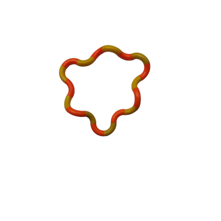 Jucarie Senzoriala Antistres, , Fidget Twist, cu Miscari Infinite de Decompresie, 2 Culori, Galben/Portocaliu, + 3 ani [1]